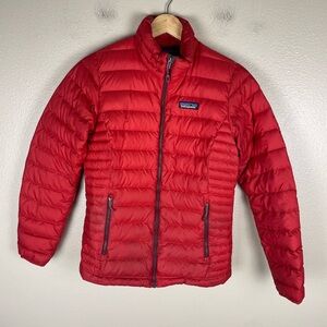 Patagonia Down Sweater Puffer Jacket Womens XS Red